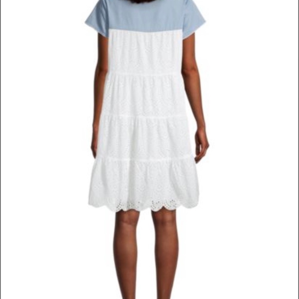 Roller Rabbit NWT Pamela Aster Eyelet Shift Dress Size M - Picture 14 of 15
